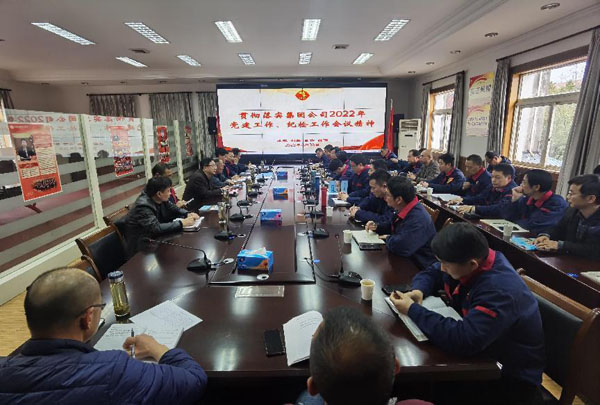 公司召開會議傳達(dá)集團公司黨建工作、紀(jì)檢工作會議精神